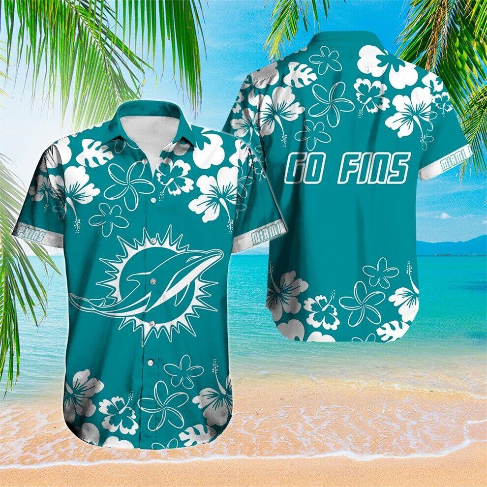 Miami Dolphins Men’s Hawaiian Shirts Gift Fans V5