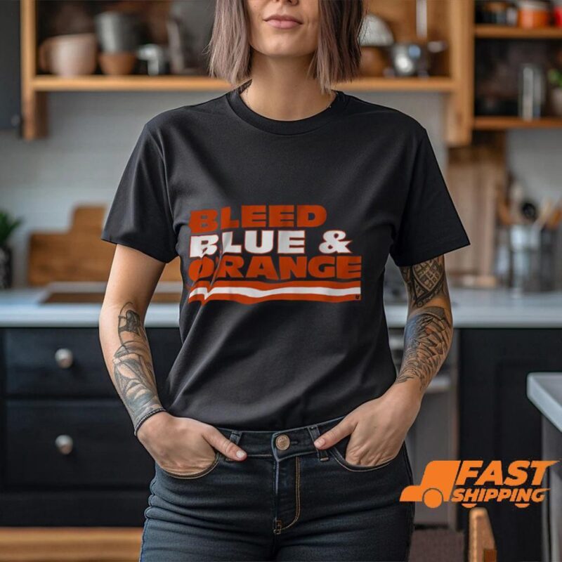 Chicago Football Bleed Blue & Orange Shirt