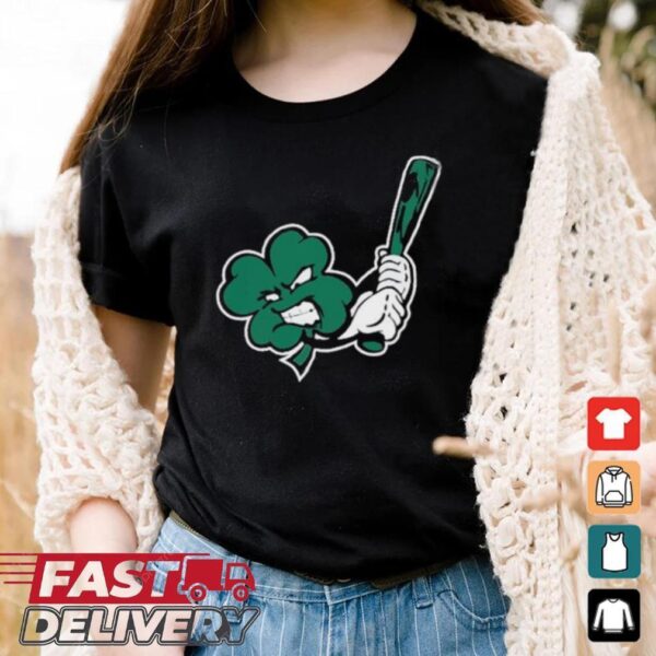 Clayton Clovers Angry Clover Black Cotton T Shirt