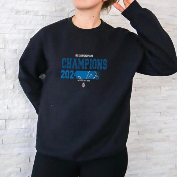 Congratulations Detroit Lions Is Champions Of NFC Championship Game Season 2023 2024 At Jan 28 Levi’s Stadium Logo Fan Gifts Merchandise T Shirt