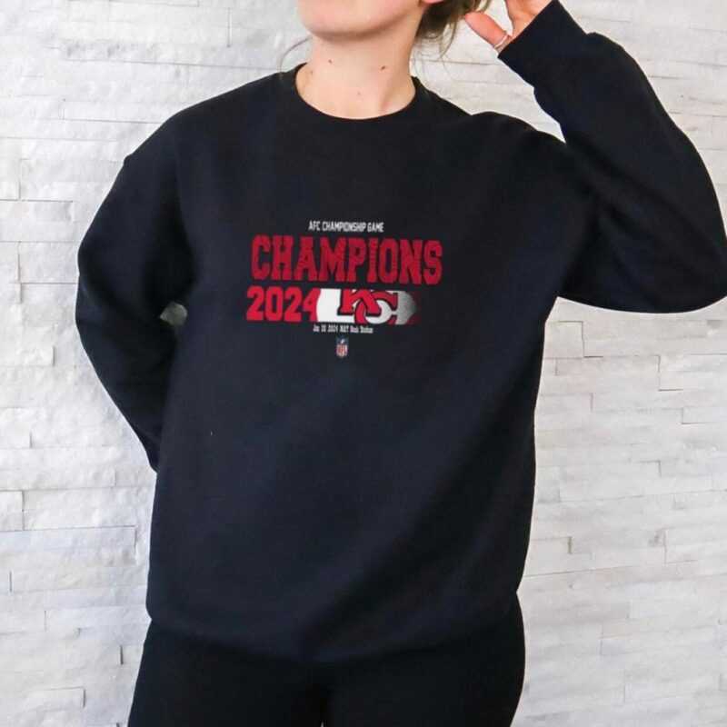 Congratulations Kansas City Chiefs Is Champions Of AFC Championship Game Season 2023 2024 At Jan 28 MT Bank Stadium Logo Fan Gifts Merchandise T Shirt