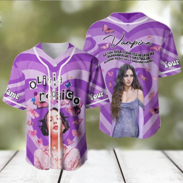 Custom Name Olivia Rodrigo Guts Full Date Tour 2024 Baseball Jersey Shirts