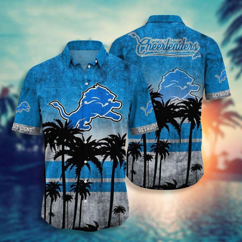 Detroit Lions NFL-Hawaii Shirt Short Style Hot Trending Summer-Hawaiian NFL V2