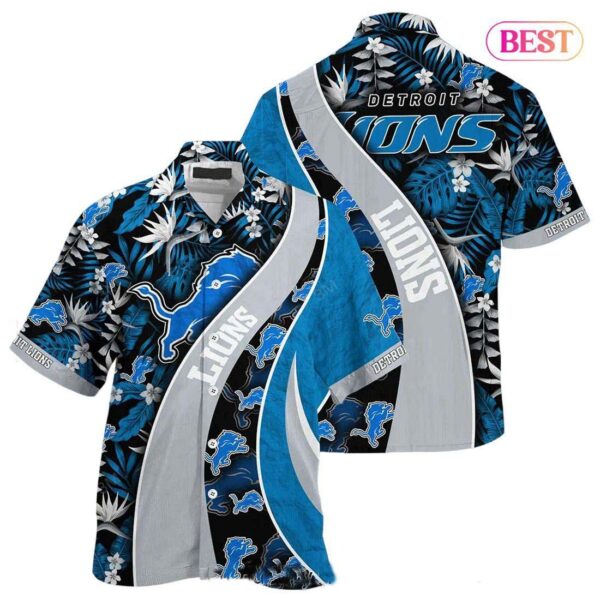 Detroit Lions NFL Hawaiian Shirt With Tropical Pattern For Your Loved Ones