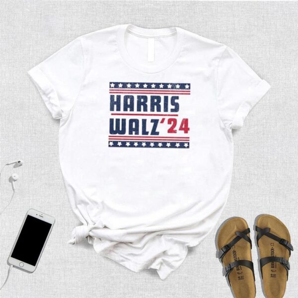 Funny Vintage Harris Walz 2024 Presidential Election T Shirt