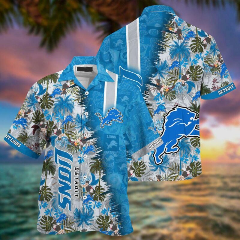 HOT Detroit Lions NFL Summer Hawaiian Shirt And Shorts