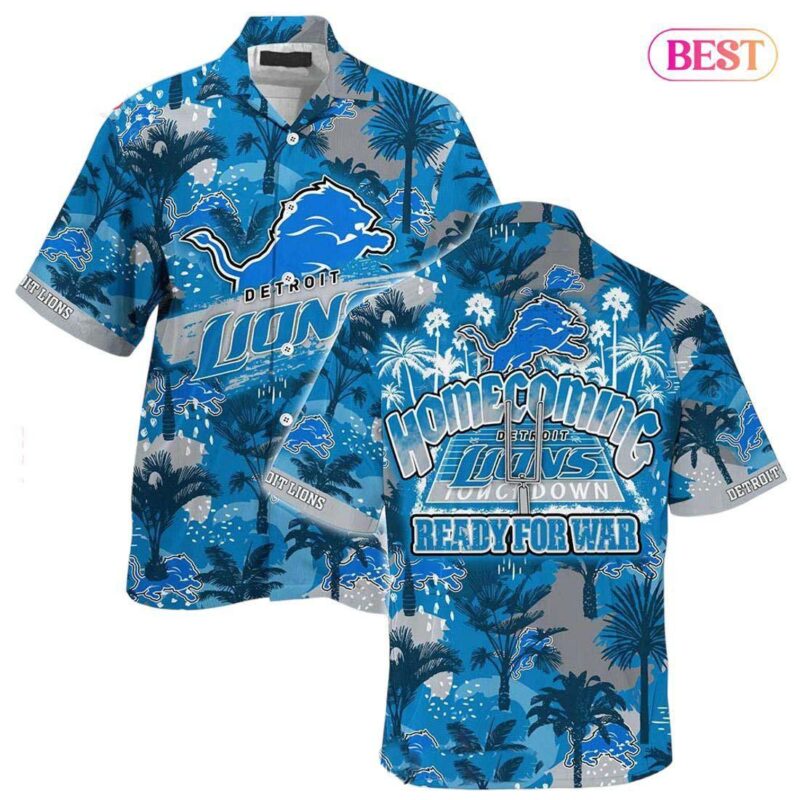 HOT TREND Detroit Lions NFL Beach Shirt For Sports Fans This Summer Hawaiian Shirt