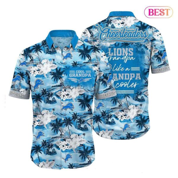 HOT TREND Detroit Lions NFL Hawaiian Shirt For Grandparent New Trending Beach Shirt