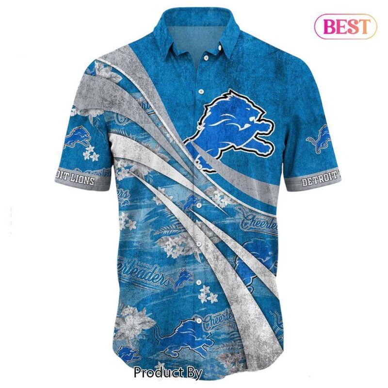 HOT TREND Detroit Lions NFL Summer Hawaiian Shirt Floral Pattern Graphic For Football NFL Enthusiast