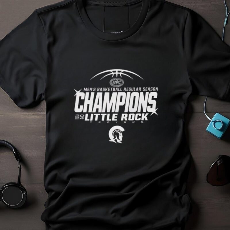 Little Rock Trojans 2024 Men’s Basketball Regular Season Ohio Valley Champions shirt