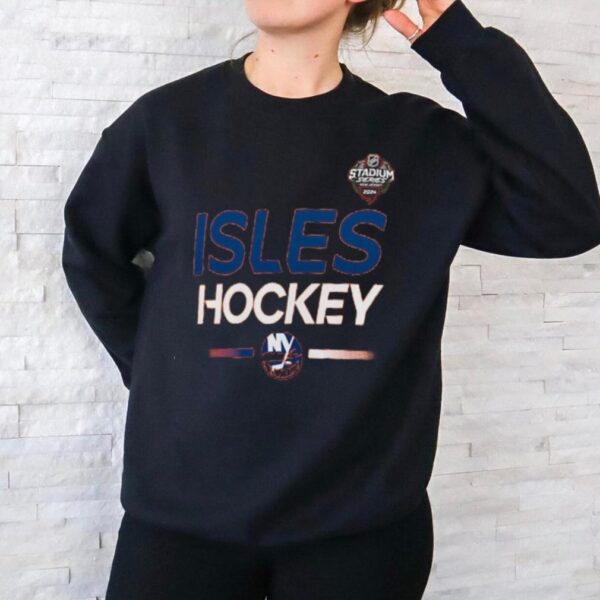 New York Islanders Fanatics Branded 2024 NHL Stadium Series Authentic Pro Long Sleeve Tech T Shirt