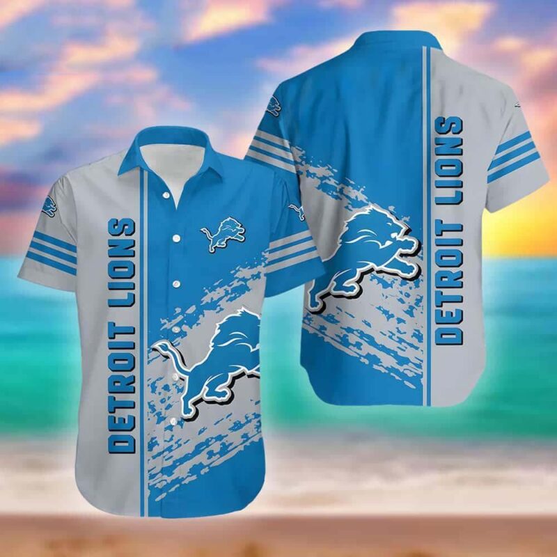 NFL Detroit Lions Quarter Style Hawaiian Shirt