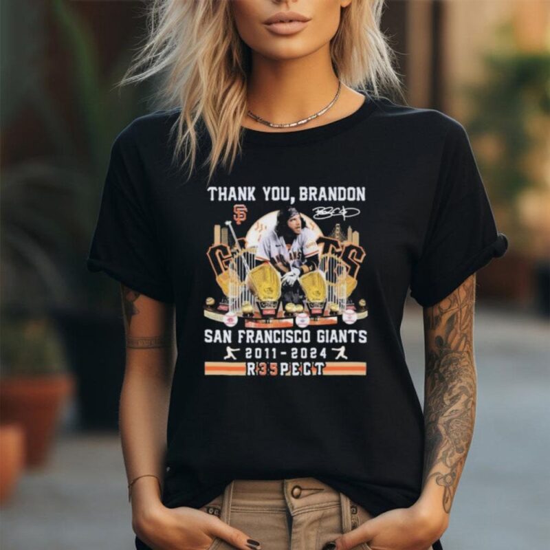 Official official Thank You Brandon San Francisco Giants 2011 2024 Respect 35 Signature Shirt