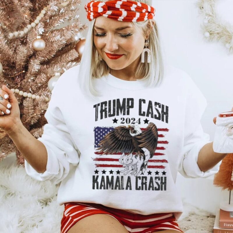 Official Official Trump Cash vs Kamala Crash Eagle Flag 2024 Shirt