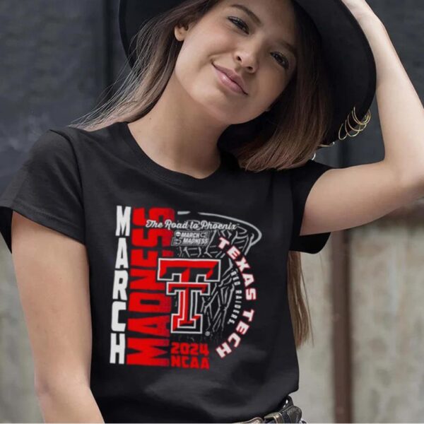 Texas Tech Red Raiders 2024 NCAA Basketball the road to Phoenix March Madness shirt