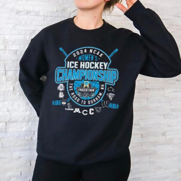 The Road To Durham, NH 2024 NCAA Women’s Ice Hockey Championship Shirt