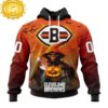 Custom Name And Number Cleveland Browns Special Death Halloween Hoodie