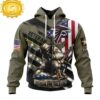 Custom Name And Number NFL Atlanta Falcons Veterans Honor The Fallen 3D Hoodie Shirt