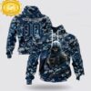 Custom Name And Number NFL Dallas Cowboys Skeleton Soldier Halloween 3D Hoodie Shirt