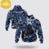 Custom Name And Number NFL Indianapolis Colts Skeleton Soldier Halloween 3D Hoodie Shirt