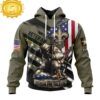 Custom Name And Number NFL New Orleans Saints Veterans Honor The Fallen 3D Hoodie Shirt