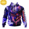 Custom Name And Number NFL New York Giants Skull Happy Halloween 3D Hoodie Shirt