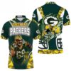 David Bakhtiari 69 Green Bay Packers Nfc North Division Champions Super Bowl 3d Polo Shirt