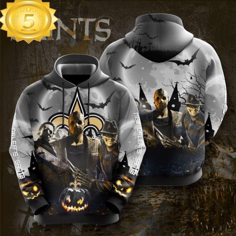 Halloween 2024 New Orleans Saints 3D Hoodie