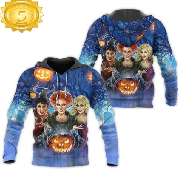 Hocus Pocus Halloween Night We Are Sanderson Sisters 3D Hoodie