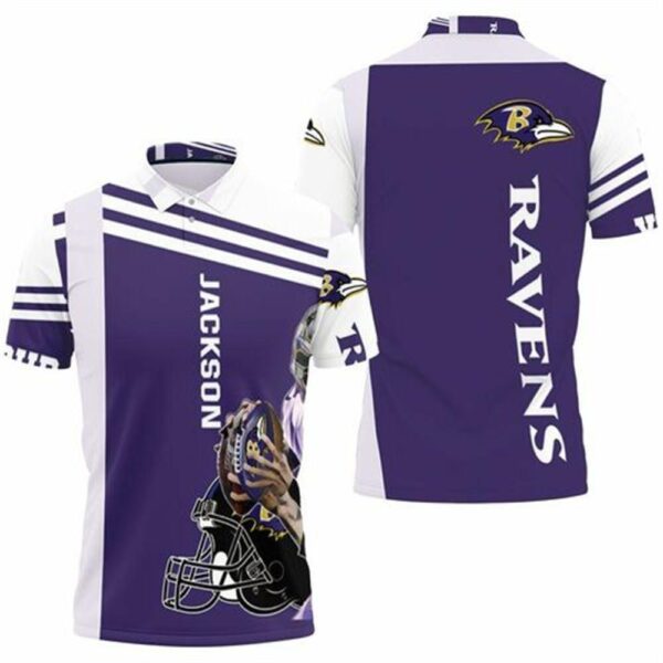 Lamar Jackson Baltimore Ravens 3d Polo Shirt Model A31882 All Over Print Shirt 3d T-shirt