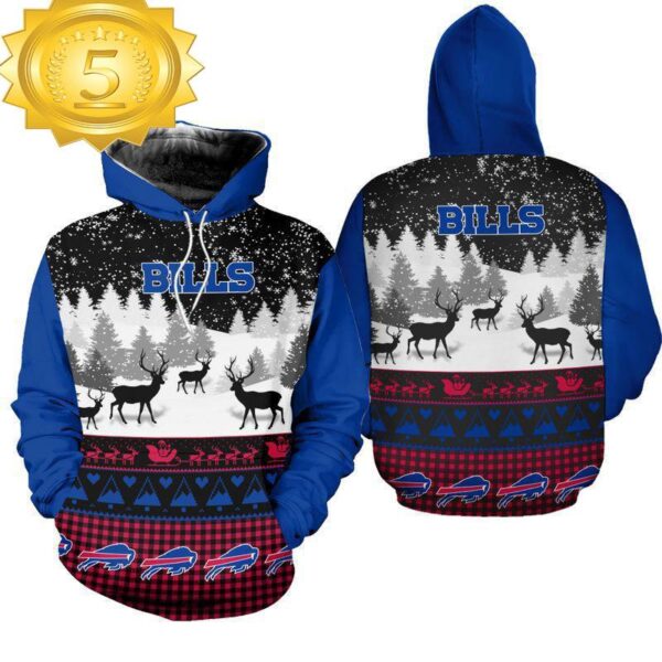 NFL Buffalo Bills 3D All Over Print Hoodie Shirt Gift For Xmas