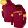 Washington Redskins Burgundy 3d Hoodie