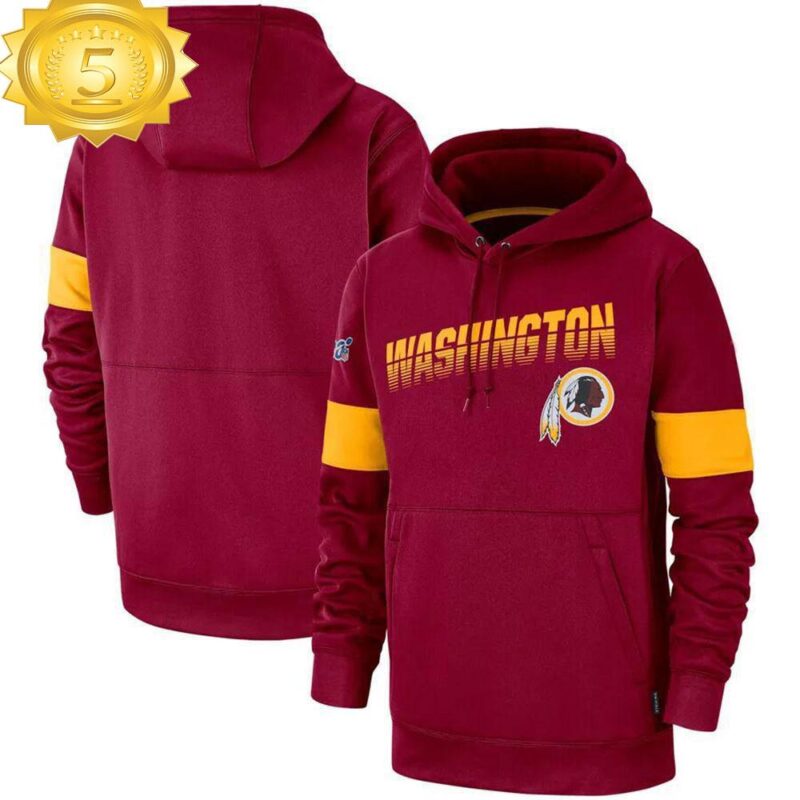 Washington Redskins Burgundy 3d Hoodie