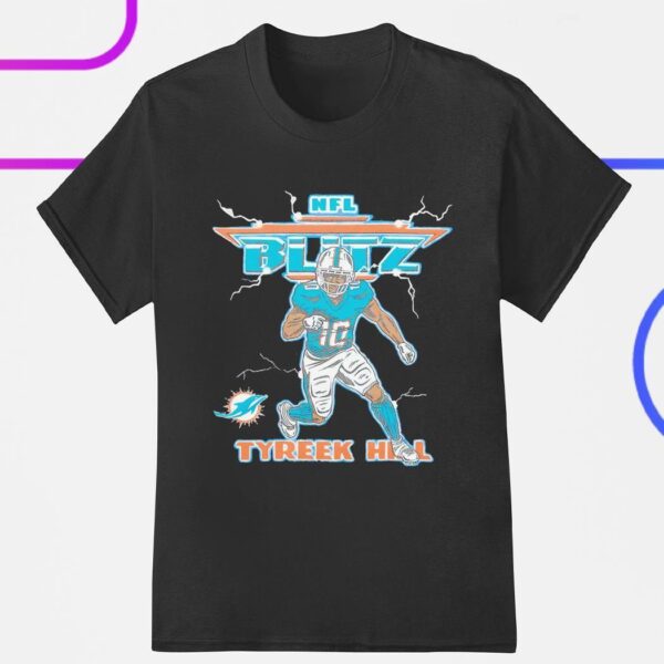 NFL Blitz Miami Dolphins Tyreek Hill retro shirt